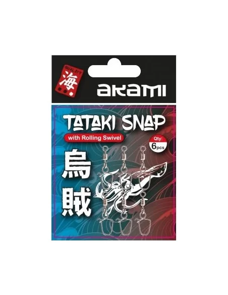 Akami Tataki Snap Whit Rolling 6 pz Totanare e polpare Akami