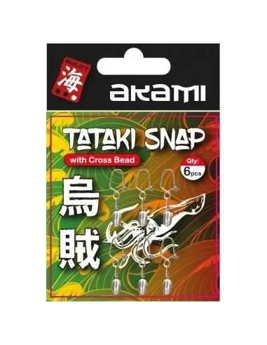 Akami Tataki Snap With Round Bead 6 pz Totanare e polpare Akami