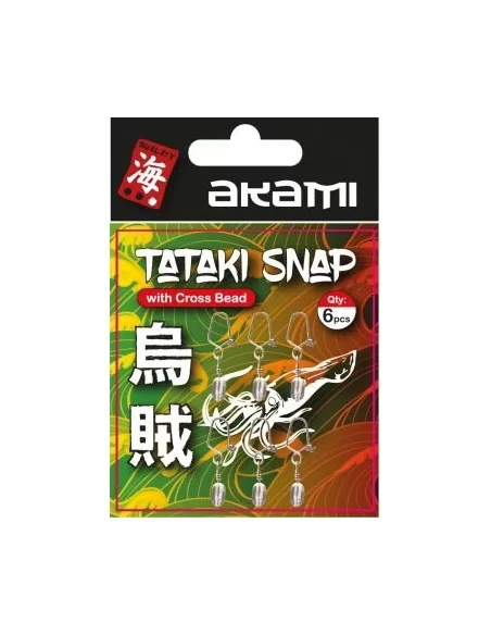 Akami Tataki Snap With Round Bead 6 pz Totanare e polpare Akami