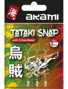 Akami Tataki Snap With Cross Bead 6 pz  2