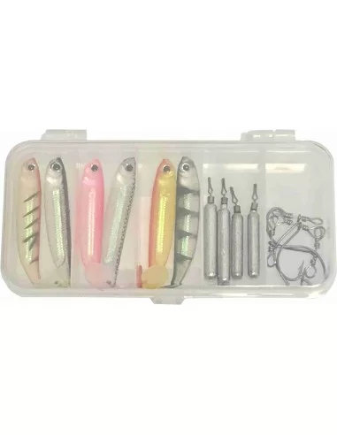 Yamashiro Kit Pesca Drop Shot 16 pezzi Esche Artificiali Yamashiro