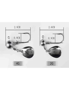 Yamashiro Head Jig With Rotating Heads Piombate 3 pz  2