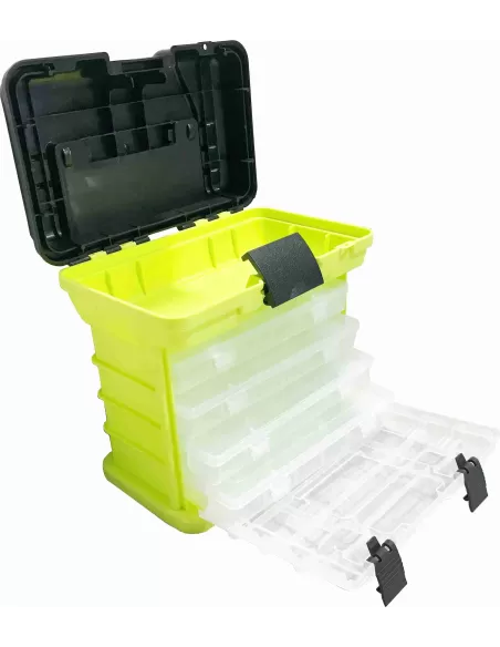 Yamashiro Valigetta Porta Accessori da Pesca 4 Scatole Cassette Pesca Yamashiro