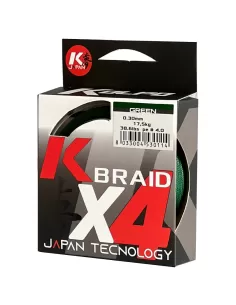 Kolpo K Braid X4 Braided Premium Quality 300 mt Green 2