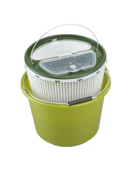 Kolpo Secchio Porta Vivo Doppio 12 Litri Porta pesci Kolpo
