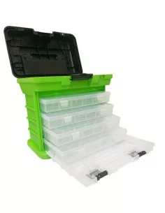 Yamashiro Case Lime Fishing Accessories Door 4 Boxes 2