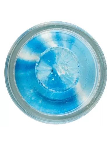Berkley Powerbait Glitter Trout Bait White Neon Blu Pastella per Trote Esche da pesca Berkley