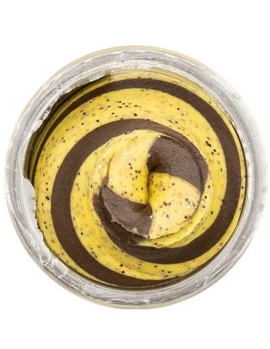 Berkley Powerbait Glitter Trout Bait Gusto Banana Boost Pastella per Trote