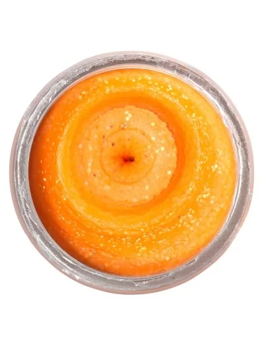 Berkley Powerbait Glitter Trout Bait Fluorescent Orange Crustacea Pastella per Trote Esche da pesca Berkley