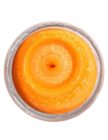 Berkley Powerbait Glitter Trout Bait Fluorescent Orange Crustacea Pastella per Trote Esche da pesca Berkley
