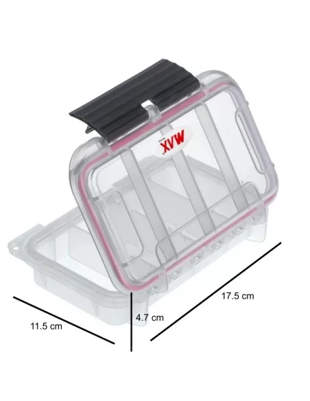 Panaro Max Scatola Impermeabile Antiurto 17.5 cm 4 Posti Cassette Pesca panaro