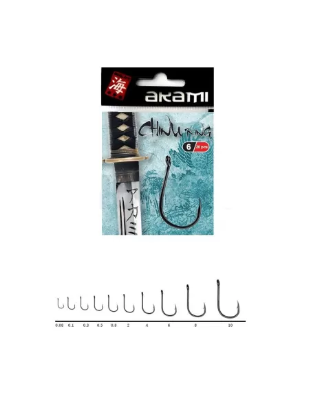 9 Ami Da Pesca Mikado Sensual Chinu Taglia 6 - High Carbon Steel