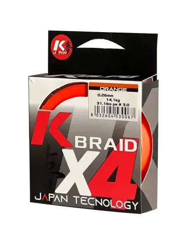 Kolpo Braid Trecciato Arancione Bobina da 150 mt