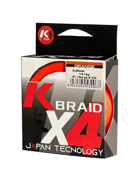 Kolpo Braid Trecciato Arancione Bobina da 150 mt