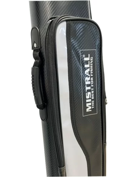 Mistrall Fodero Porta Canne Rigido Doppio Scomparto Imbottito con Base in Plastica 150 cm
