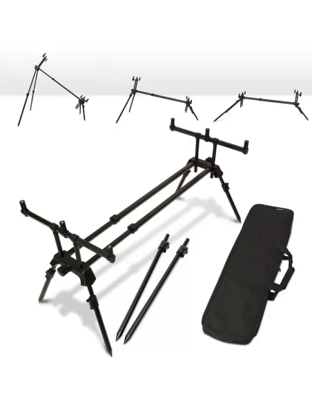Ngt Rod Pod Dual Line Plus Pod Carpfishing con Custodia Carpfishing NGT