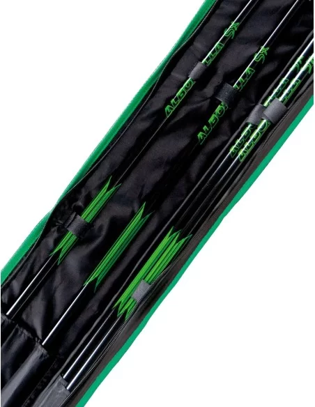 Maver Alborella Sx Canne da Pesca Telescopiche in Carbonio Kit 4 Canne e Fodero Canne da pesca Maver
