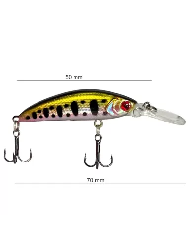 Yamashiro MR70 Minnow Speciale Trota Aspio 7 cm Colore 01