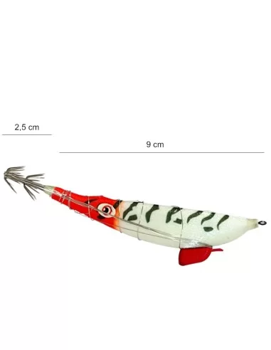 Kolpo IL01 Totanara per Cefalopodi con Filo per Bloccaggio Sarda Size 3
