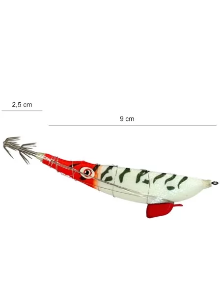 Kolpo IL01 Totanara per Cefalopodi con Filo per Bloccaggio Sarda Size 3