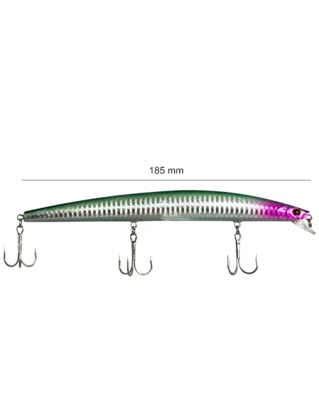 Yamashiro Long Jerk Artificiale da Spinning Barracuda e Spigole LG06 18.5 cm 24.5 gr