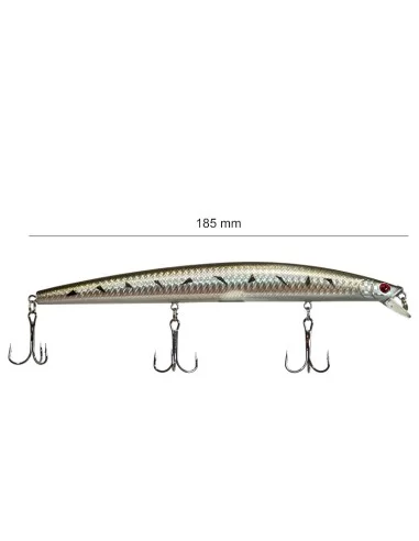 Yamashiro Long Jerk Artificiale da Spinning Barracuda e Spigole LG02 18.5 cm 24.5 gr