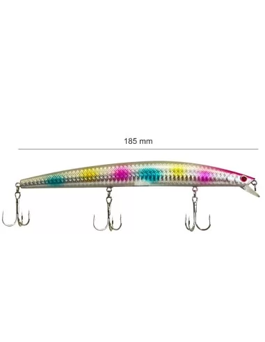Yamashiro Long Jerk Artificiale da Spinning Barracuda e Spigole LG08 18.5 cm 24.5 gr
