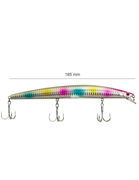 Yamashiro Long Jerk Artificiale da Spinning Barracuda e Spigole LG08 18.5 cm 24.5 gr