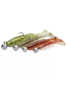 Savage Gear Fat Minnow T-Tail RTF Kit 4 Fish Bait Spinning Armed 9cm 7gr  2