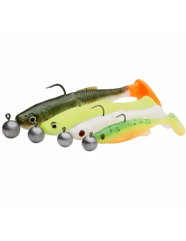 Savage Gear Fat Minnow T-Tail RTF Kit 4 Pesce Esca Spinning Armato 7.5cm 5 gr
