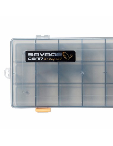 Savage Gear Flat Lure Box Smoke Kit 2 pz 23x11x3.5 cm Scatole Porta Artificiali e Minuteria