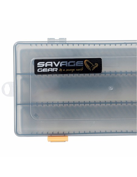 Savage Gear Flat Lure Box Smoke Kit 2 pz 23x11x3.5 cm Scatole Porta Artificiali e Minuteria