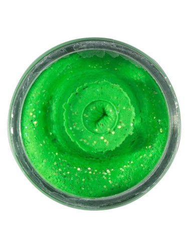 Berkley Powerbait Glitter Trout Bait Spring Lime Pasta per Trote Affondante