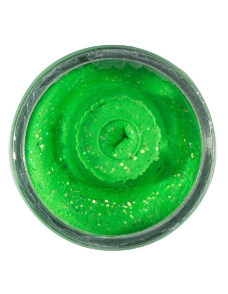 Berkley Powerbait Glitter Trout Bait Spring Lime Pasta per Trote Affondante