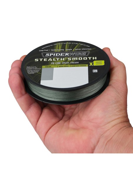 Spiderwire Stealth Smooth8 X8 PE Braid Trecciato 8 Capi 150mt Fili da pesca Spiderwire