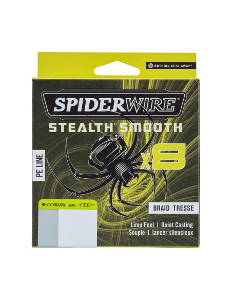 Spiderwire Stealth Smooth8 X8 PE Braid Trecciato 8 Capi 150mt Yellow