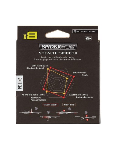 Spiderwire Stealth Smooth8 X8 PE Braid Trecciato 8 Capi 150mt Yellow