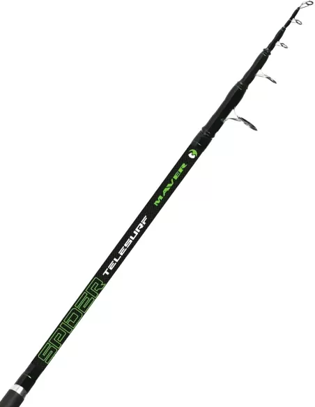 Maver Spider Telesurf Canna da Pesca Surfcasting 4.20mt in Carbonio
