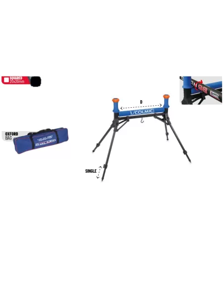 Colmic Easy Fast Bar Roller Rullo 50 cm Rulli e Rod Rest Colmic