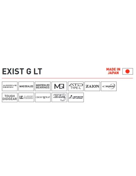 Daiwa Exist G LT Mulinello da Pesca Monoscocca in MAgnesio