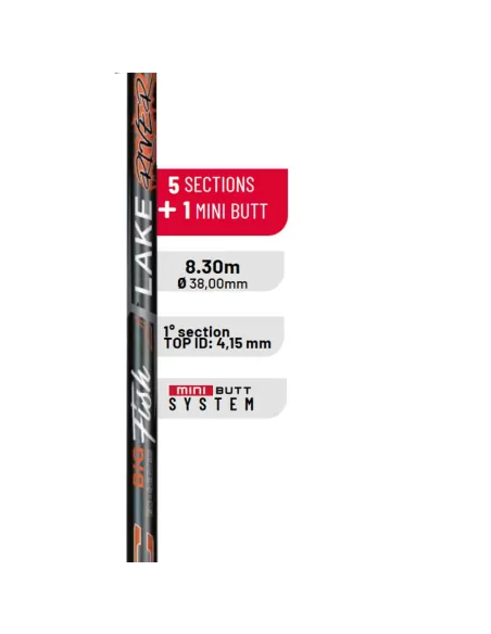 Colmic Lake River Roubaisienne 8.30 mt + mini Butt 100 cm Canne da pesca Colmic