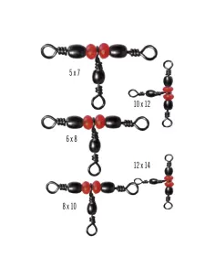Yuki Triple Swivels with Red Beads 2