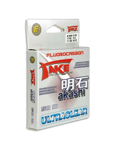 Fluorocarbon Take Akashi UltraClear 50 Mt Fili da pesca Take