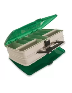 Case with two green lids 