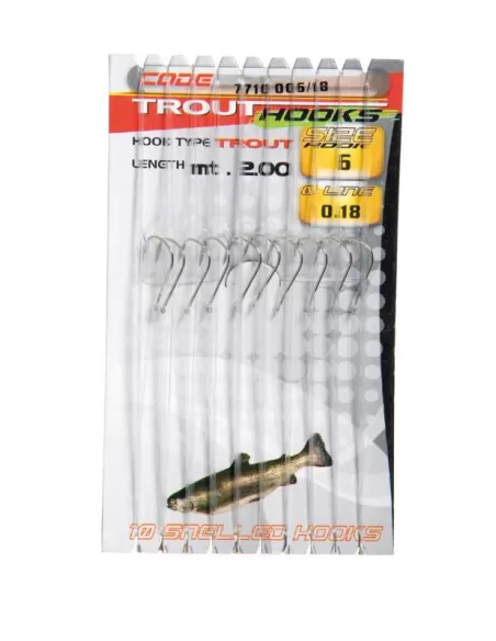 Ami legati Trout Hooks 10 pz Ami legati Lineaeffe
