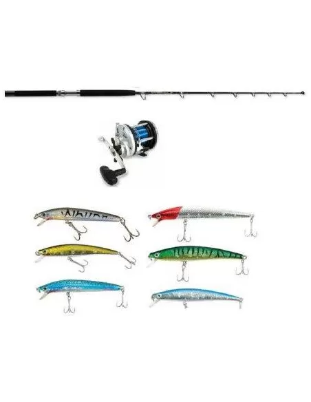Combo traina con artificiali Kit da pesca Lineaeffe