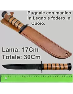 Dagger Knife with wooden handle 