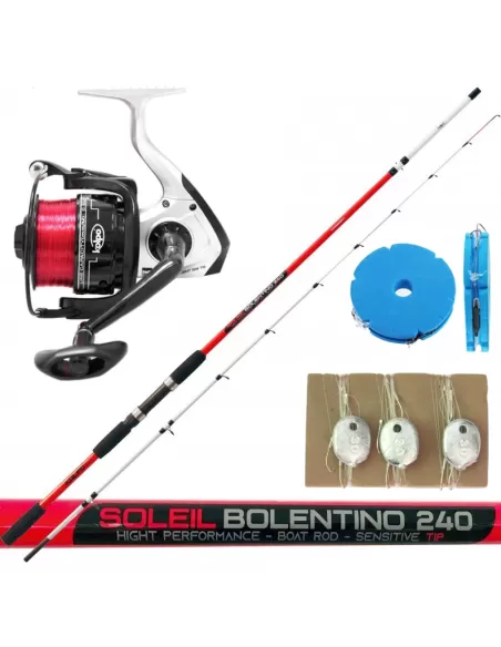 Fishing Kit in Bolentino Canna Mulinello and Lenze