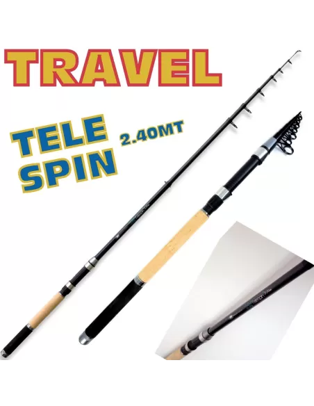 Canna da Pesca Travel Telespin Super Compact 10-40 gr Canne da pesca Lineaeffe