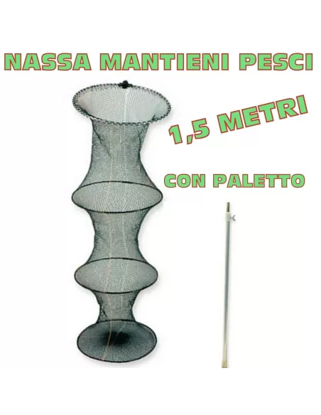 Nassa portapesci e picchetto nasse e reti Camor